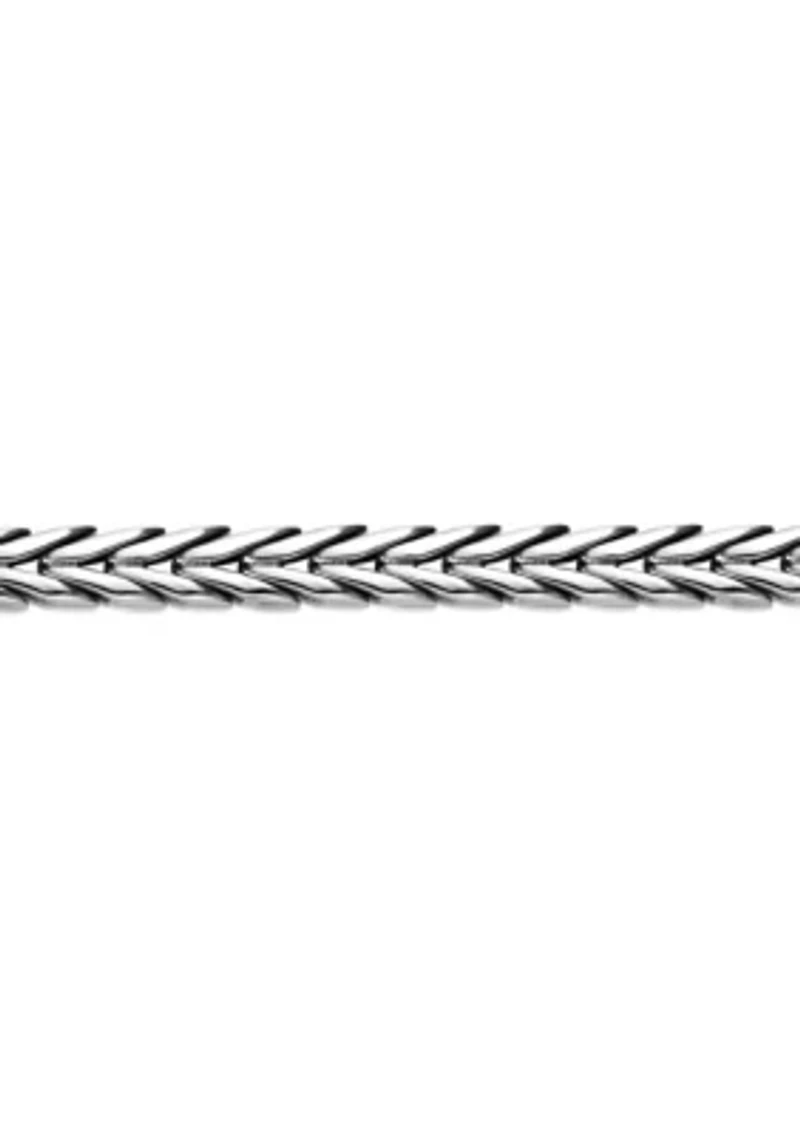 Stainless Steel 9mm Chevron Bracelet in 9"