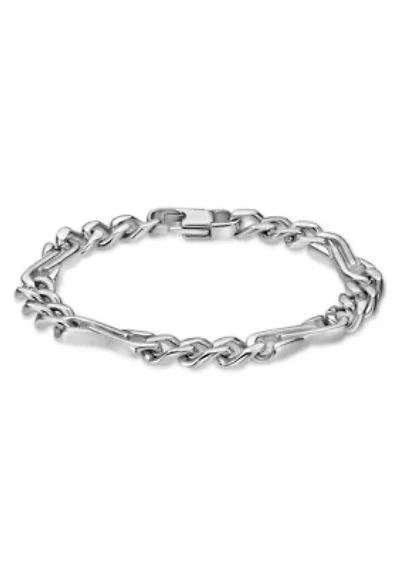 Stainless Steel 9mm Link Chain Bracelet in 8.5"