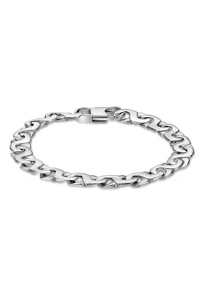 Stainless Steel 9mm Link Chain Bracelet in 8.5"