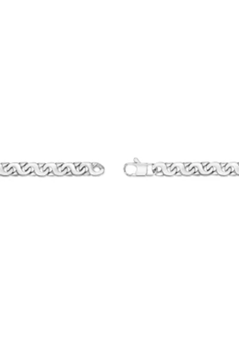Stainless Steel 9mm Link Chain Bracelet in 8.5"