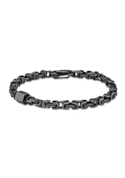 Stainless Steel Bracelet with  Antique Black Ip
