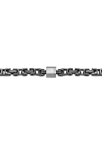 Stainless Steel Bracelet with  Antique Black Ip