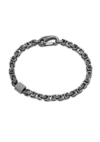 Stainless Steel Bracelet with  Antique Black Ip