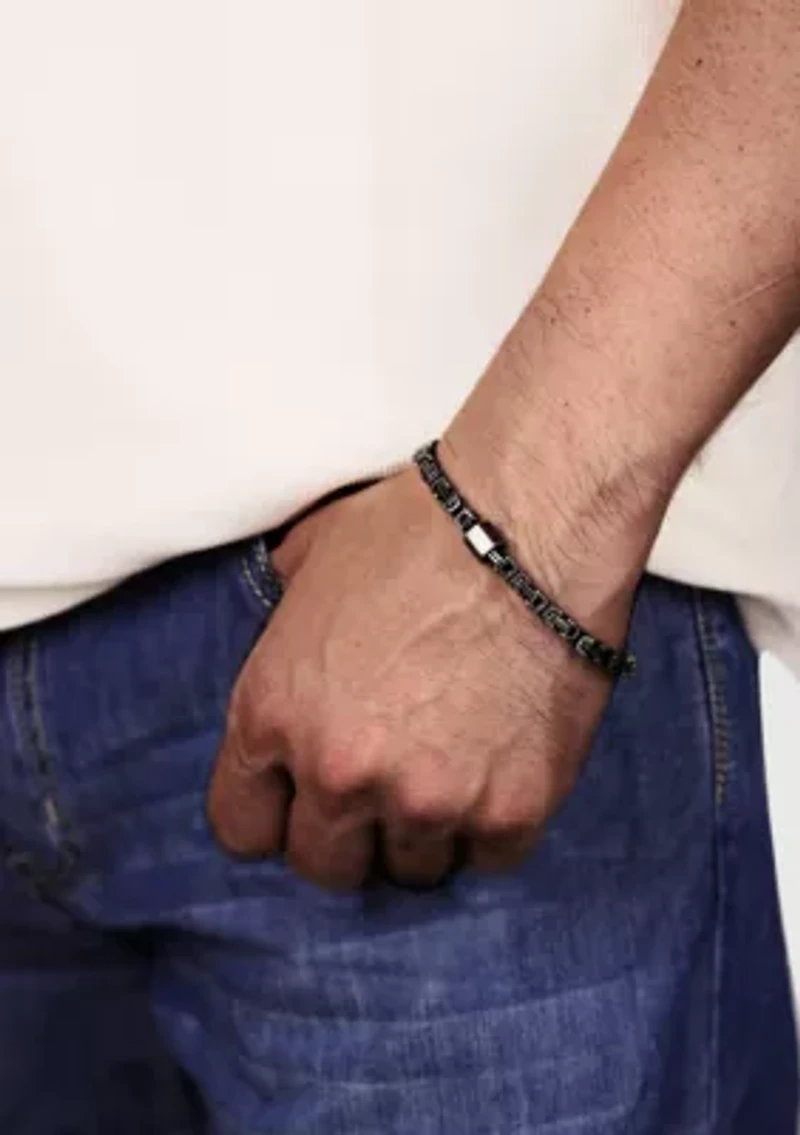 Stainless Steel Bracelet with  Antique Black Ip
