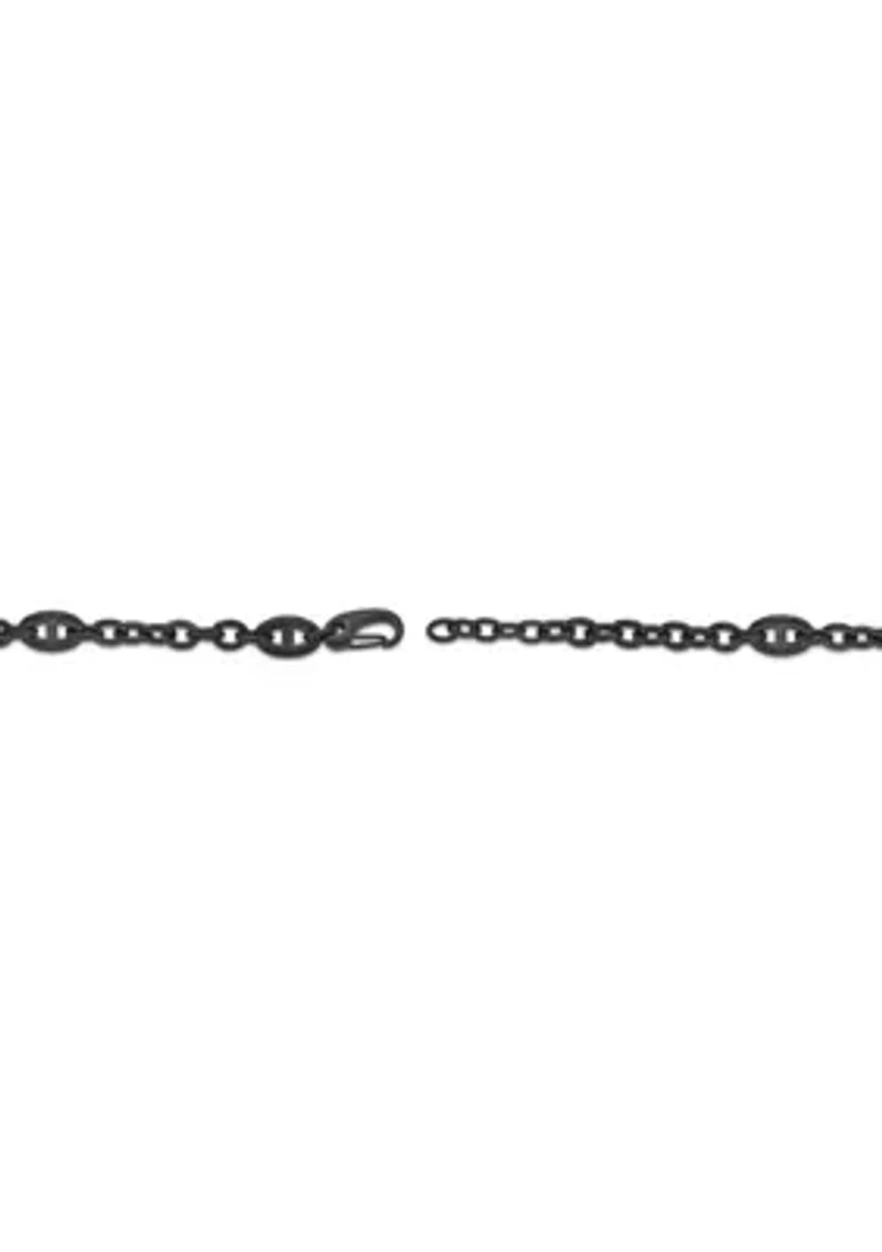 Stainless Steel Bracelet with  Black Ip