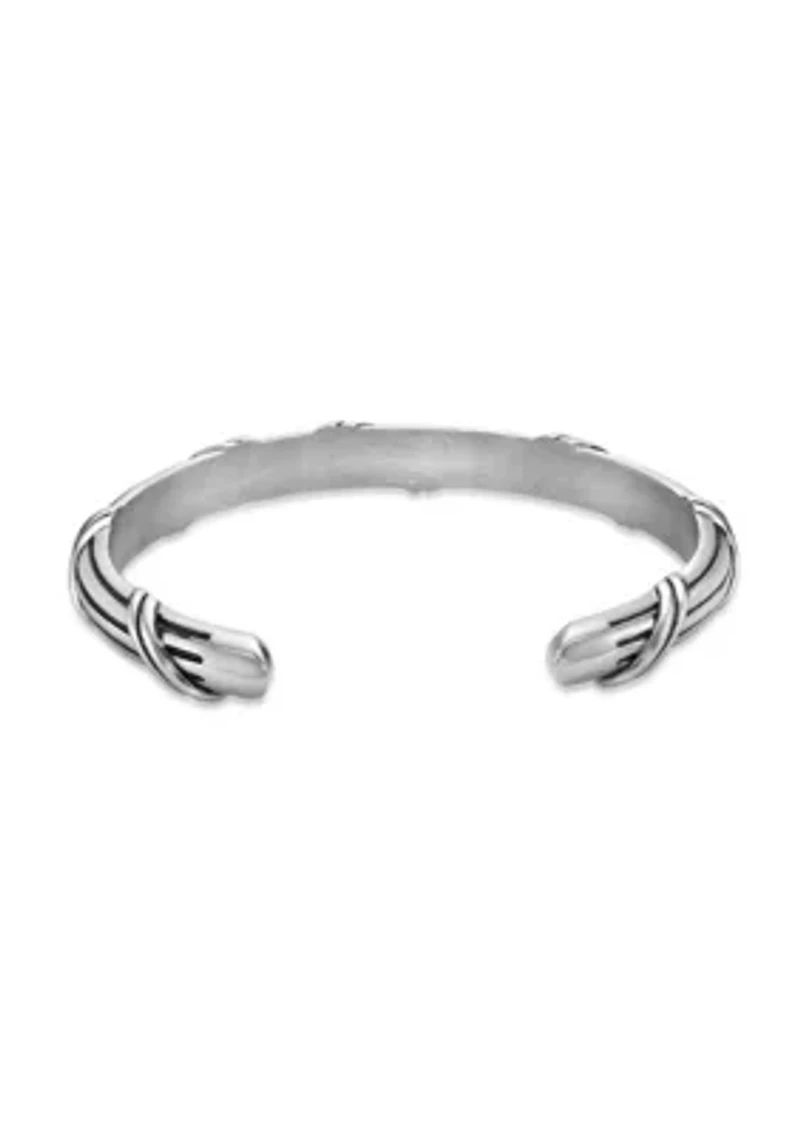 Matte Finish Stainless Steel Cuff bangle Bracelet