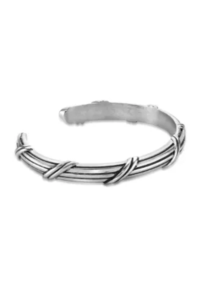 Matte Finish Stainless Steel Cuff bangle Bracelet