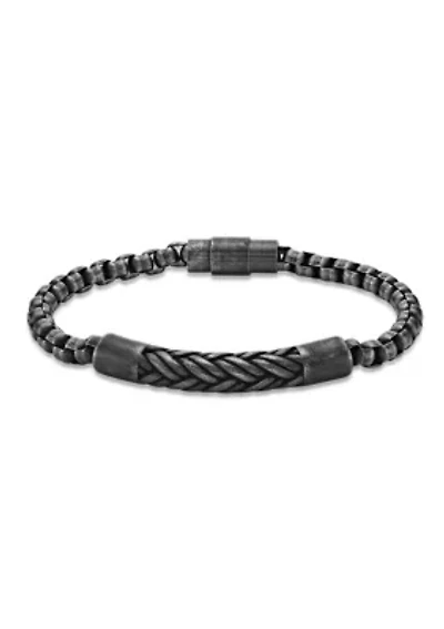Stainless Steel Bracelet with  Antique Black Ip