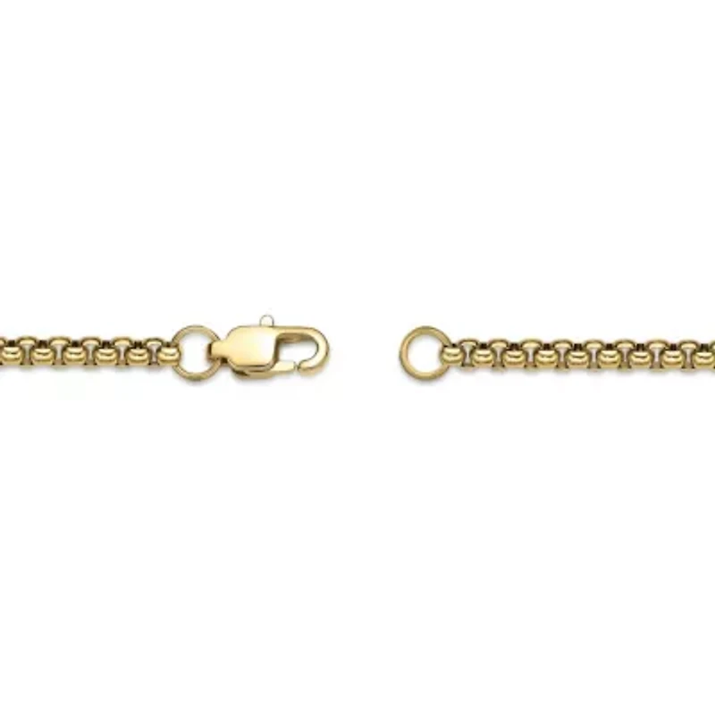 Black and Gold Tone Ion Plated Stainless Steel Cross Pendant Necklace
