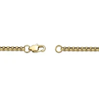 Black and Gold Tone Ion Plated Stainless Steel Cross Pendant Necklace
