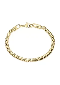 4.5mm Stainless Steel Twist Chain in Bracelet in 8.5" inch length
