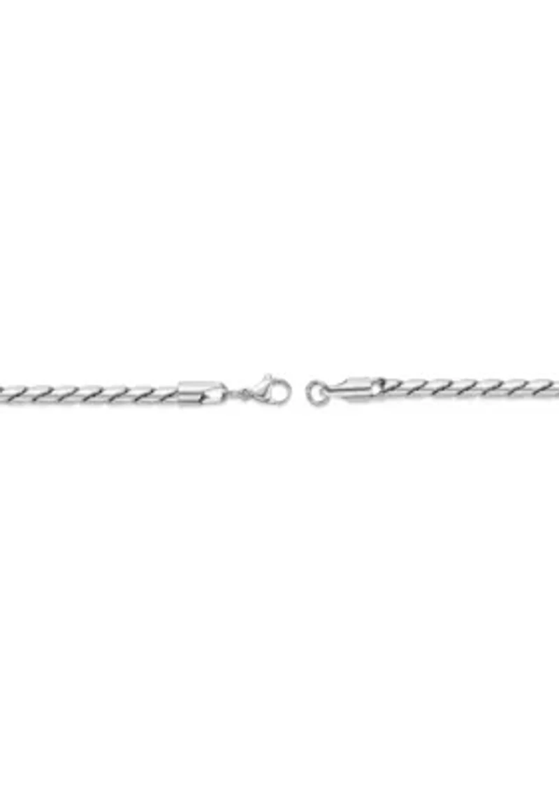 4.5mm Stainless Steel Twist Chain Bracelet with Gold Tone Ip in 8.5" inch length