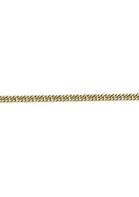 4mm Stainless Steel Link Necklace with 18K Gold Ip in 24"