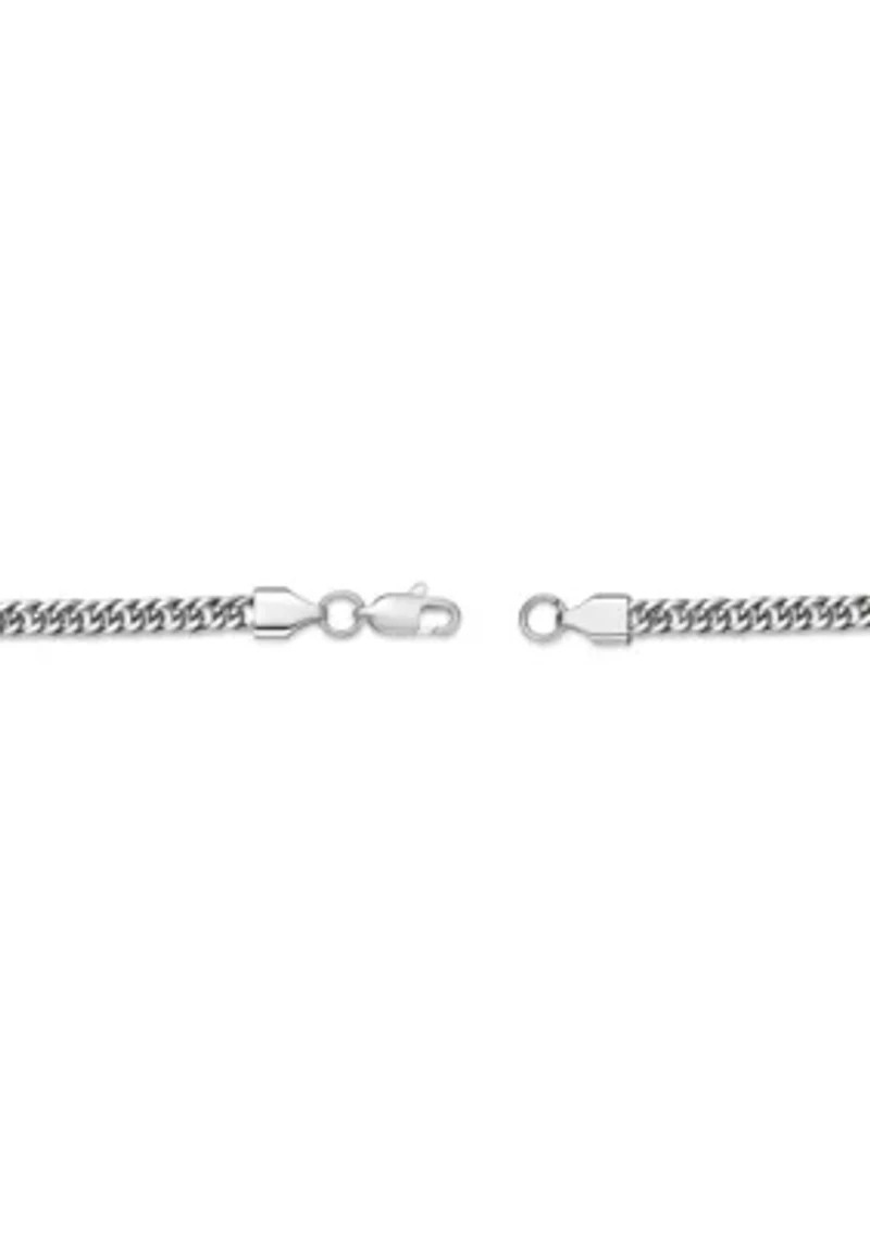 4mm Stainless Steel Link Necklace in 24"