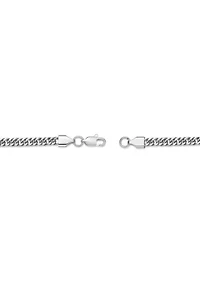 4mm Stainless Steel Link Necklace in 24"