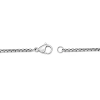 Antiqued Finish Stainless Steel Cross Pendant Necklace