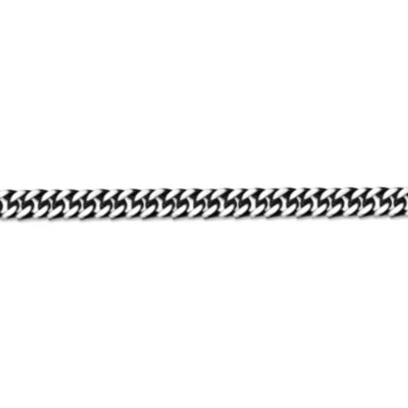 Black Ion-Plated Stainless Steel Curb Chain Bracelet