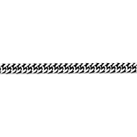 Black Ion-Plated Stainless Steel Curb Chain Bracelet