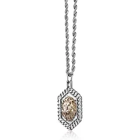 Gold Tone Ion Plated Stainless Steel Lion Pendant Necklace