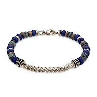 Yellow Ion-Plated Stainless Steel Multi Stone Bracelet