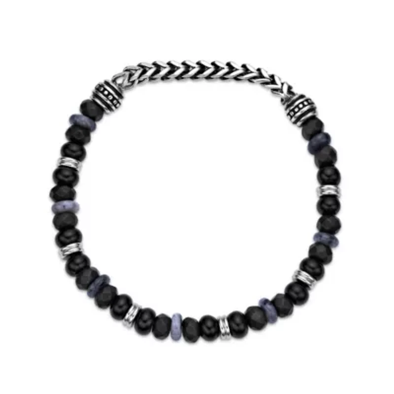 Stainless Steel Multi Stone Stretch Bracelet