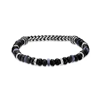 Stainless Steel Multi Stone Stretch Bracelet