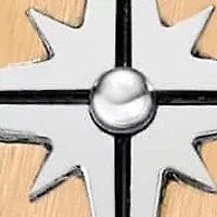 Gold Tone Ion Plated Stainless Steel Compass Pendant Necklace