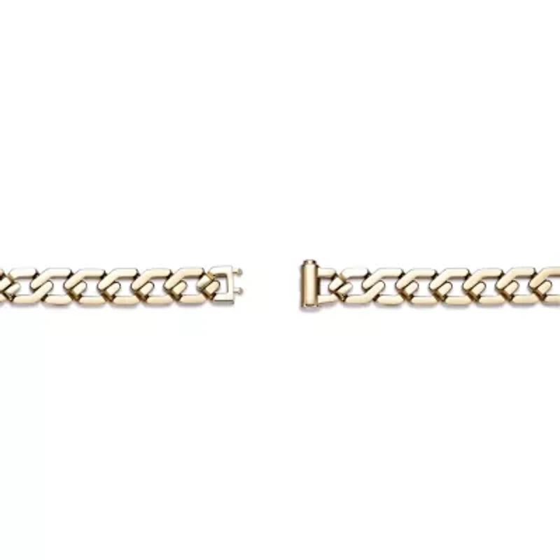 Yellow Ion-Plated Stainless Steel Fancy Link Chain Bracelet