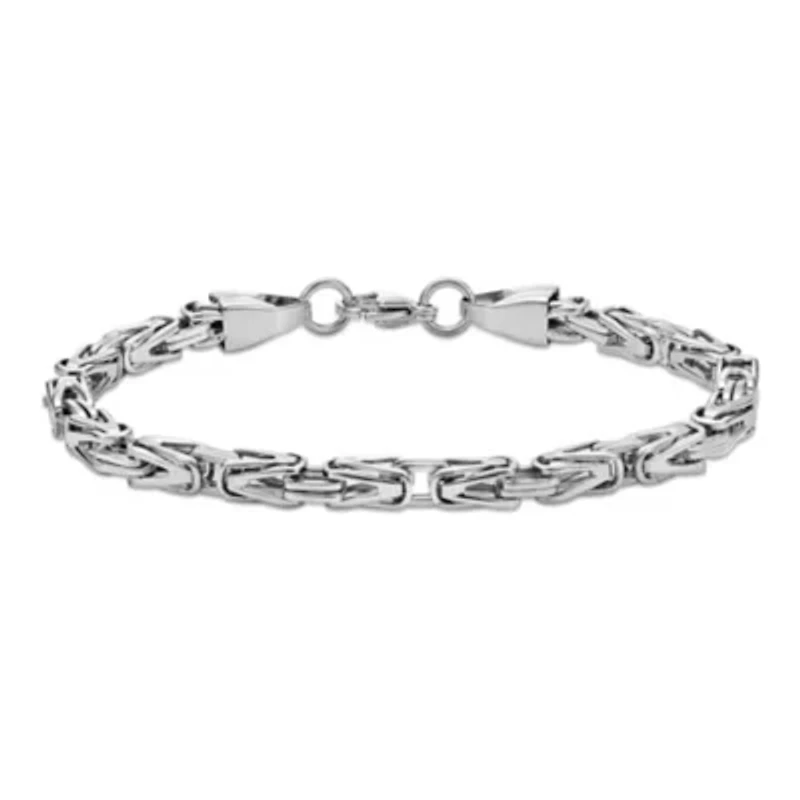 Stainless Steel Byzantine Chain Bracelet