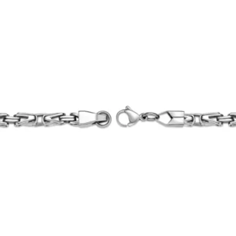 Stainless Steel Byzantine Chain Bracelet