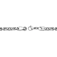 Stainless Steel Byzantine Chain Bracelet