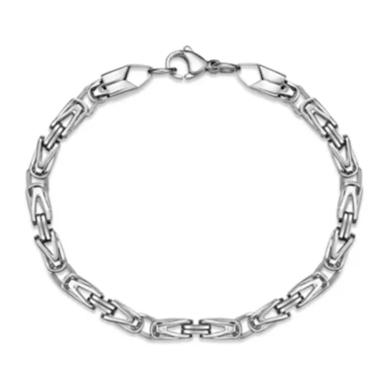 Stainless Steel Byzantine Chain Bracelet