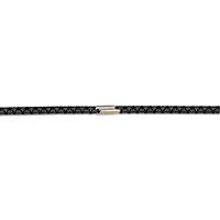 Black Ion-Plated Stainless Steel Box Chain Necklace