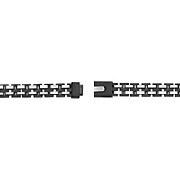 Black Ion–Plated Stainless Steel Link Bracelet