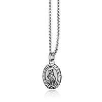 Stainless Steel Box Chain Pendant Necklace