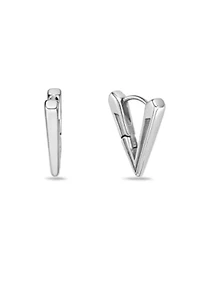 Triangle Hoop Earrings in Stainless Steel