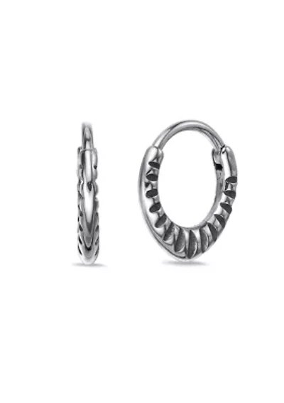 Hoop Earrings in Stainless Steel