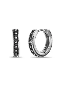 Hoop Earrings in Ion Plated Stainless Steel
