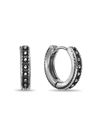 Hoop Earrings in Ion Plated Stainless Steel