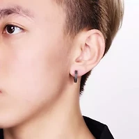 Hoop Earrings in Ion Plated Stainless Steel