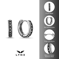 Hoop Earrings in Ion Plated Stainless Steel