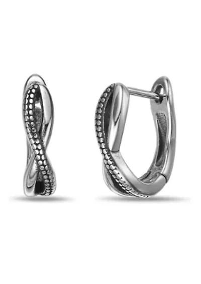 Hoop Earrings in Ion Plated Stainless Steel