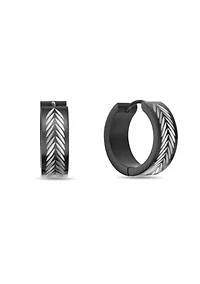 Hoop Earrings in Ion Plated Stainless Steel