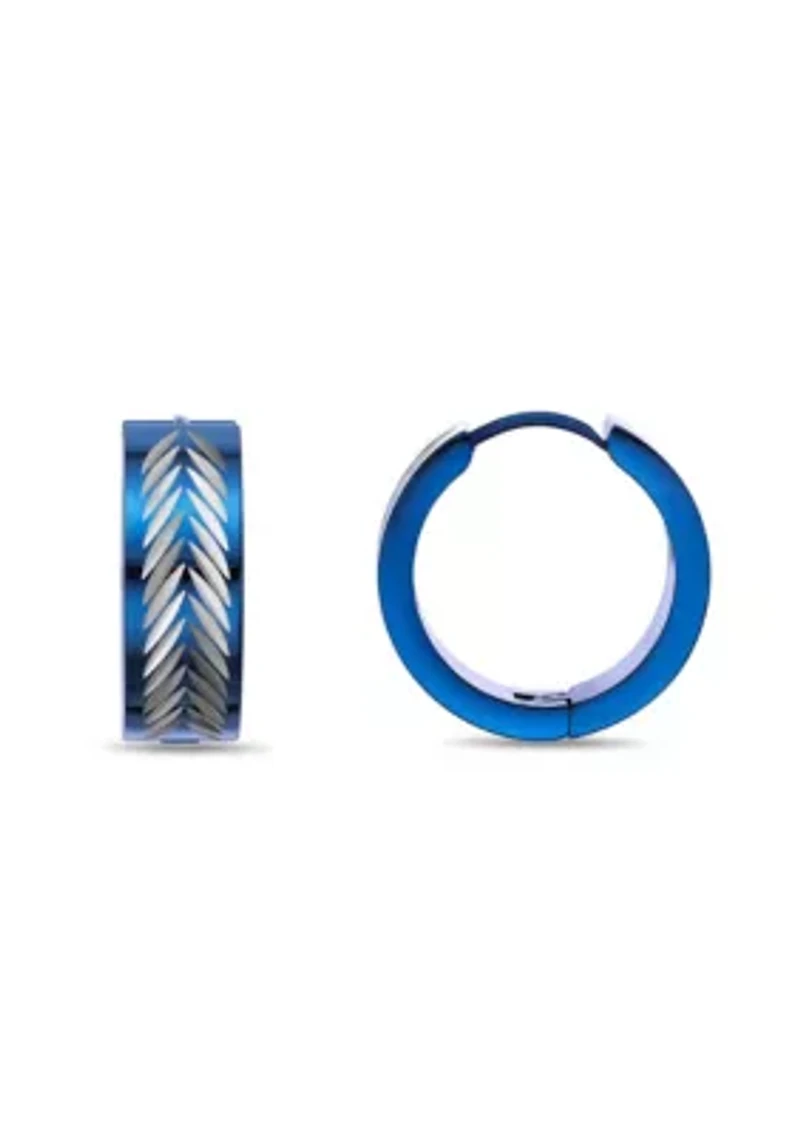 Hoop Earrings in Ion Plated Stainless Steel