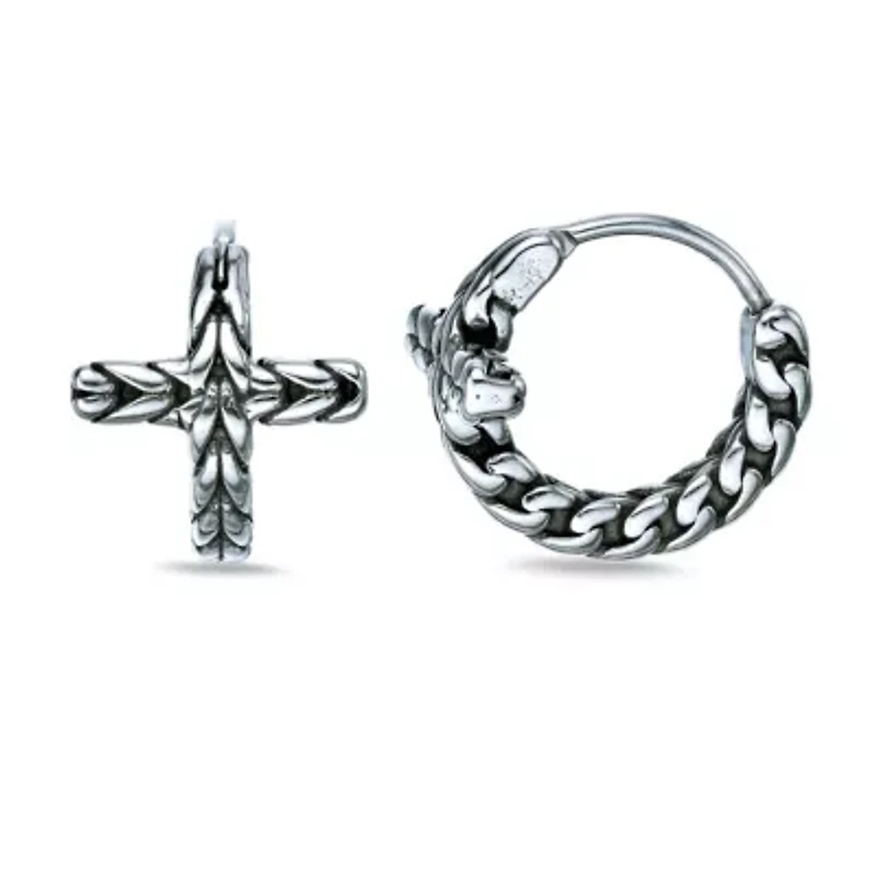 Hoop Earrings in Ion Plated Stainless Steel