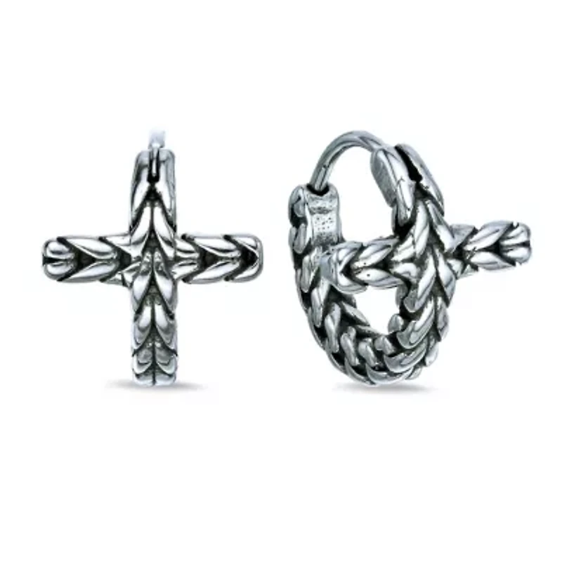 Hoop Earrings in Ion Plated Stainless Steel