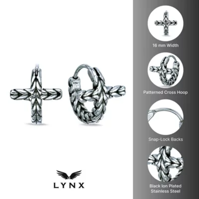 Hoop Earrings in Ion Plated Stainless Steel