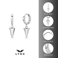 Cone Hoop Earrings in Stainless Steel