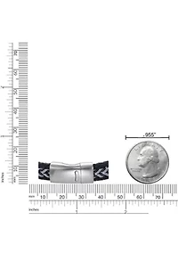 Braided Stainless Steel, Blue Leather and Blue Cord Bracelet in 8.5"