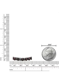 Antique Black Finish Stainless Steel and Tiger Eye Bracelet in 8.5"